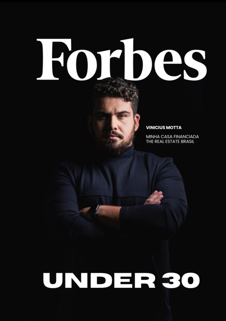 Capa Forbes Under 30 — Vinícius Motta